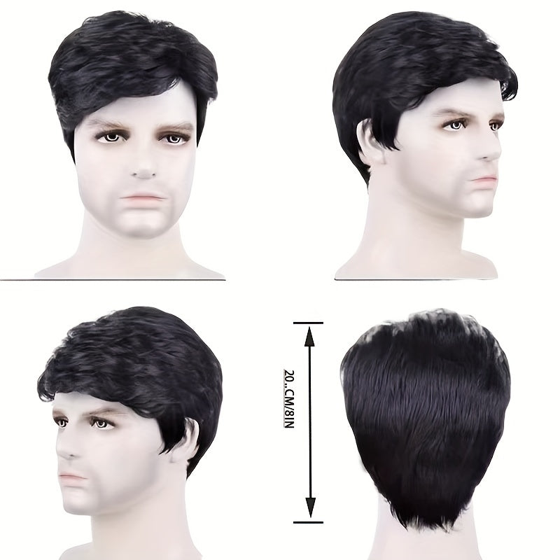 Men's Fluffy Split Short Hair