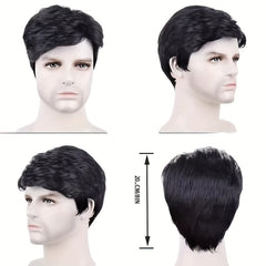 Men's Fluffy Split Short Hair