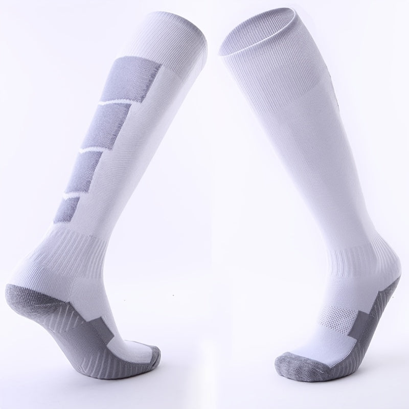 1pair Men's Non slip Breathable Knee High Stockings