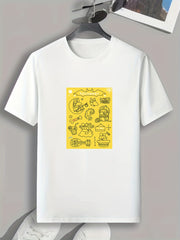 Men's Halloween Style Pattern T shirt Active Tee