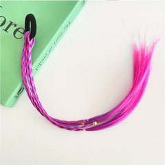 Girls Colorful Wig Braids Ponytail Hair Extension Hair Tie Hair Bands