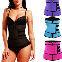 Zipper Waist Trainer Tummy Wrap Slimming Belt