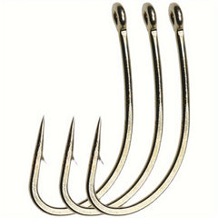 100pcs High Carbon Steel Fly Tying Hooks Barbed Curved Hooks Fly Fishing