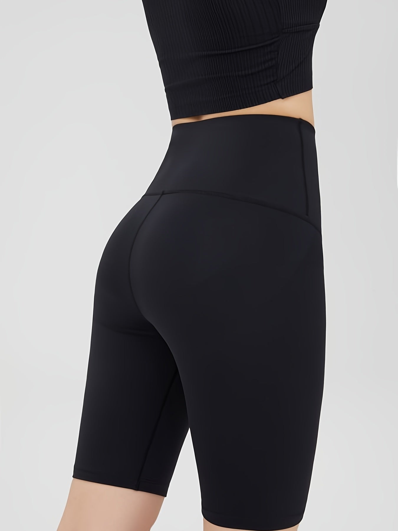 High Stretchy Yoga Shorts Slim Fitted Butt Lifting Sports Pants