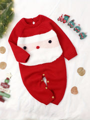 Christmas Knitted Sweater Romper for Baby Onesie