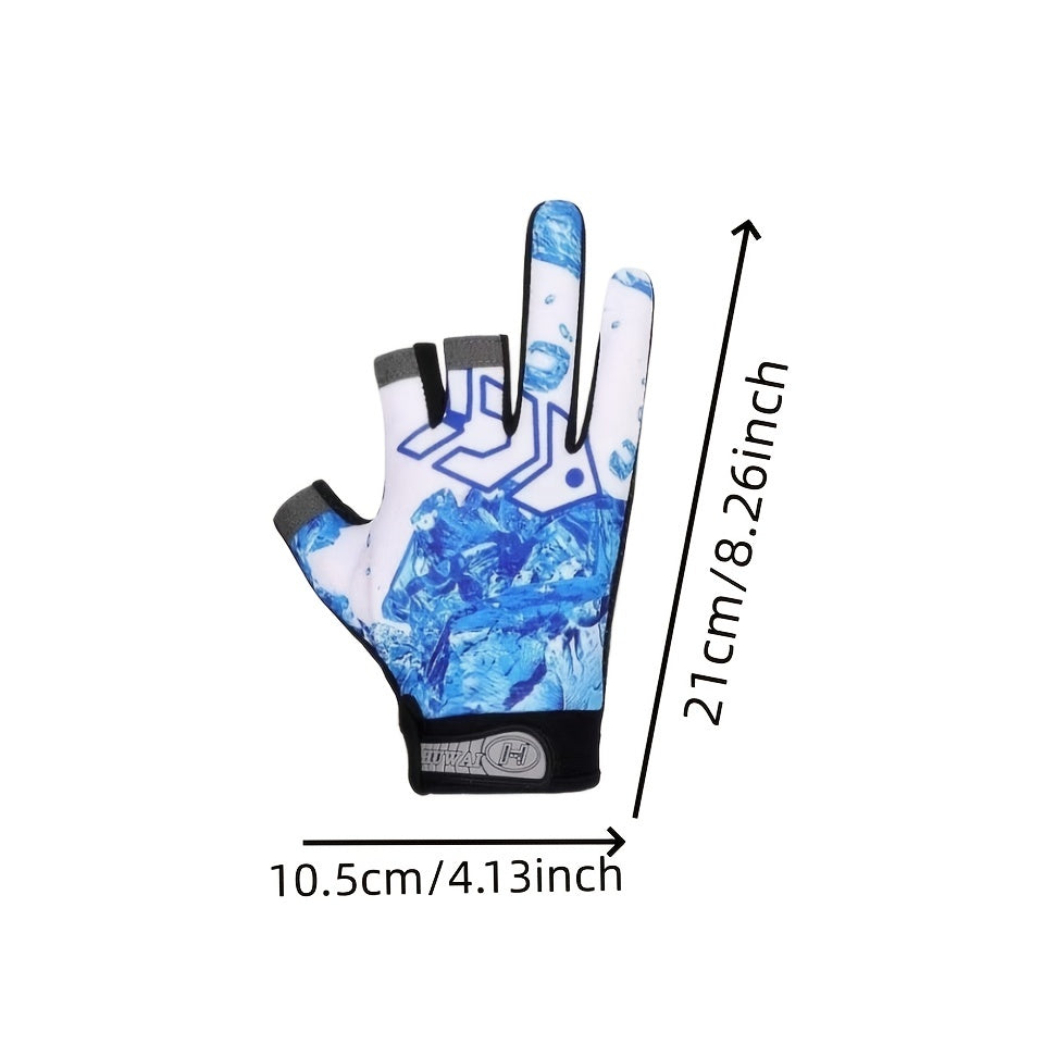 Waterproof Anti Slip Half Finger Gloves for Cycling Driving Fishing