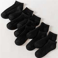 10 Pairs Solid Socks Soft & Comfy Women's Stockings