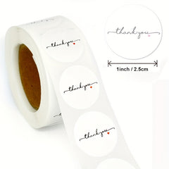 500 Thank You Stickers Baking Bread Cake Round Decorative Envelope Gift Label