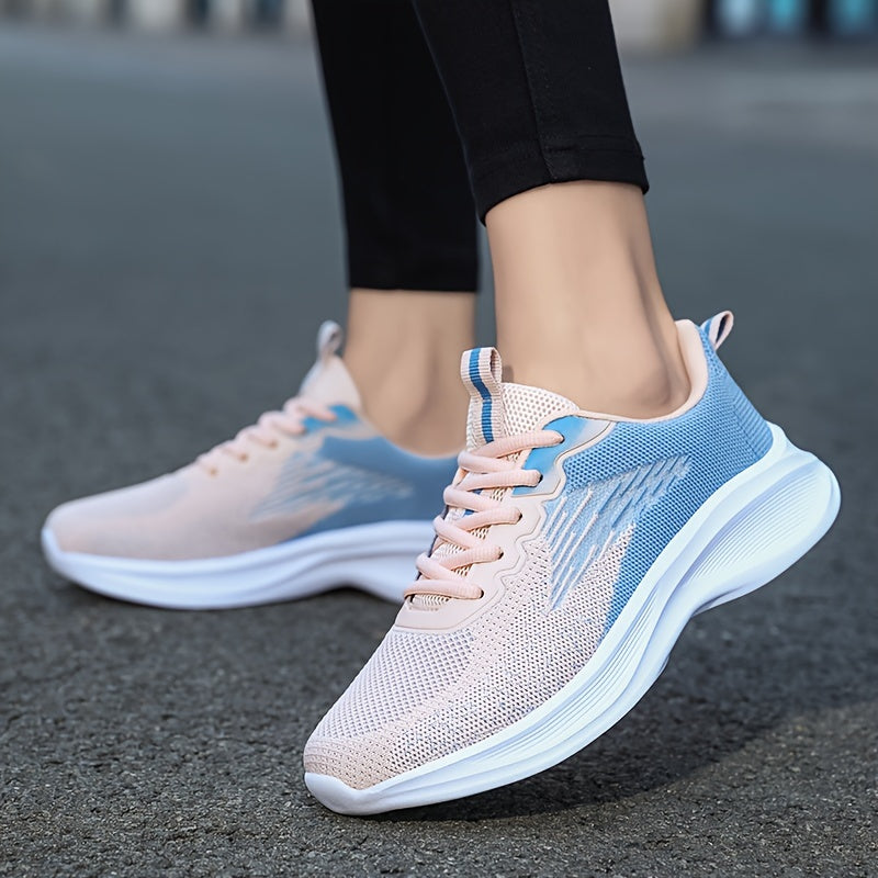 Women's Mesh Tennis Sports Shoes Lightweight Breathable Non-Slip Walking Shoes