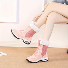 Women's Snow Boots with Air Cushion & Thermal Insulation