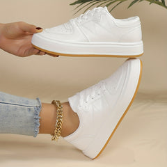Flat Sneakers Low Top Lace Up Comfortable Shoes