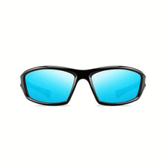 Men's Square Frame Polarized Sunglasses UV 400 Protection