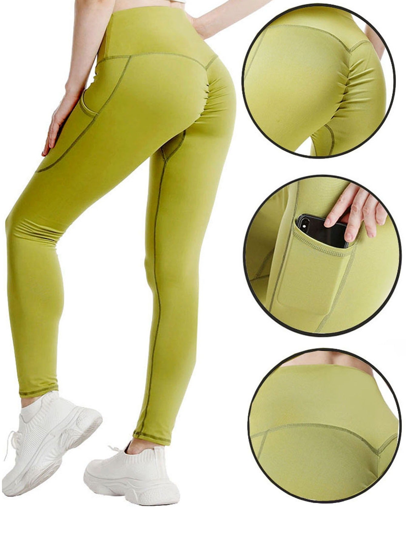 Seamless Yoga Leggings High Waist Stretch Fitness Leggings