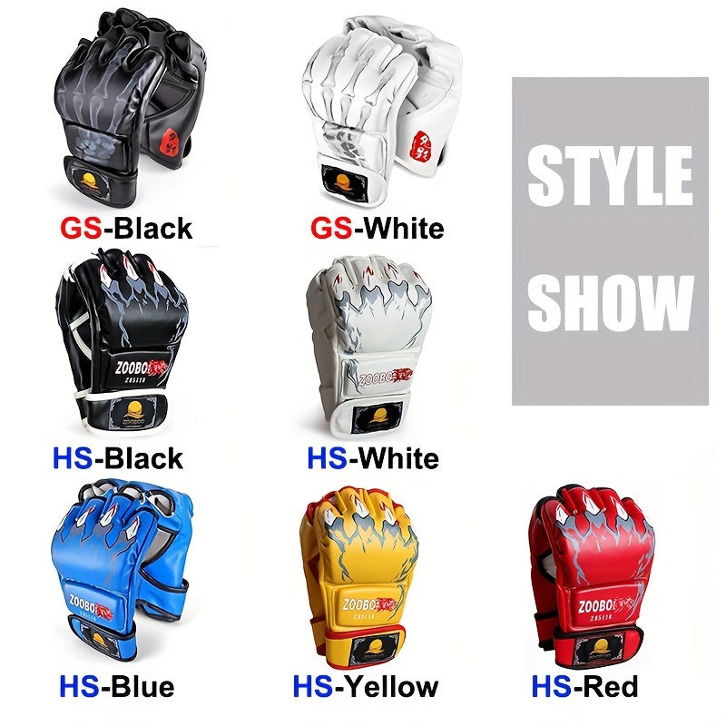 Adjustable Half Finger Boxing Gloves for MMA Training