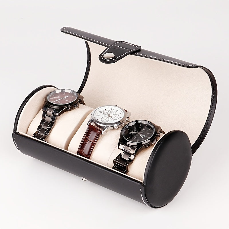 Vintage Three Tube Watch Box Watch Storage Display Watch Convenient Box