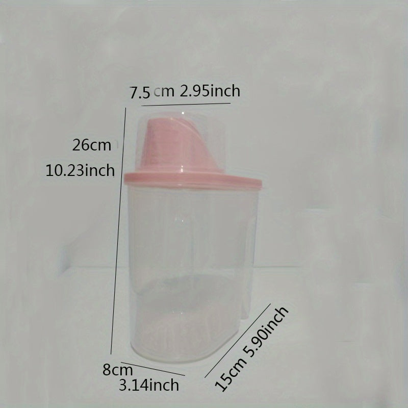 Transparent Plastic Rice Bucket Food Storage Jars