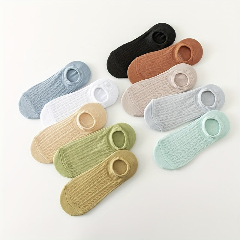 8 Pairs Soft Low Cut Ankle Socks Women's Stockings