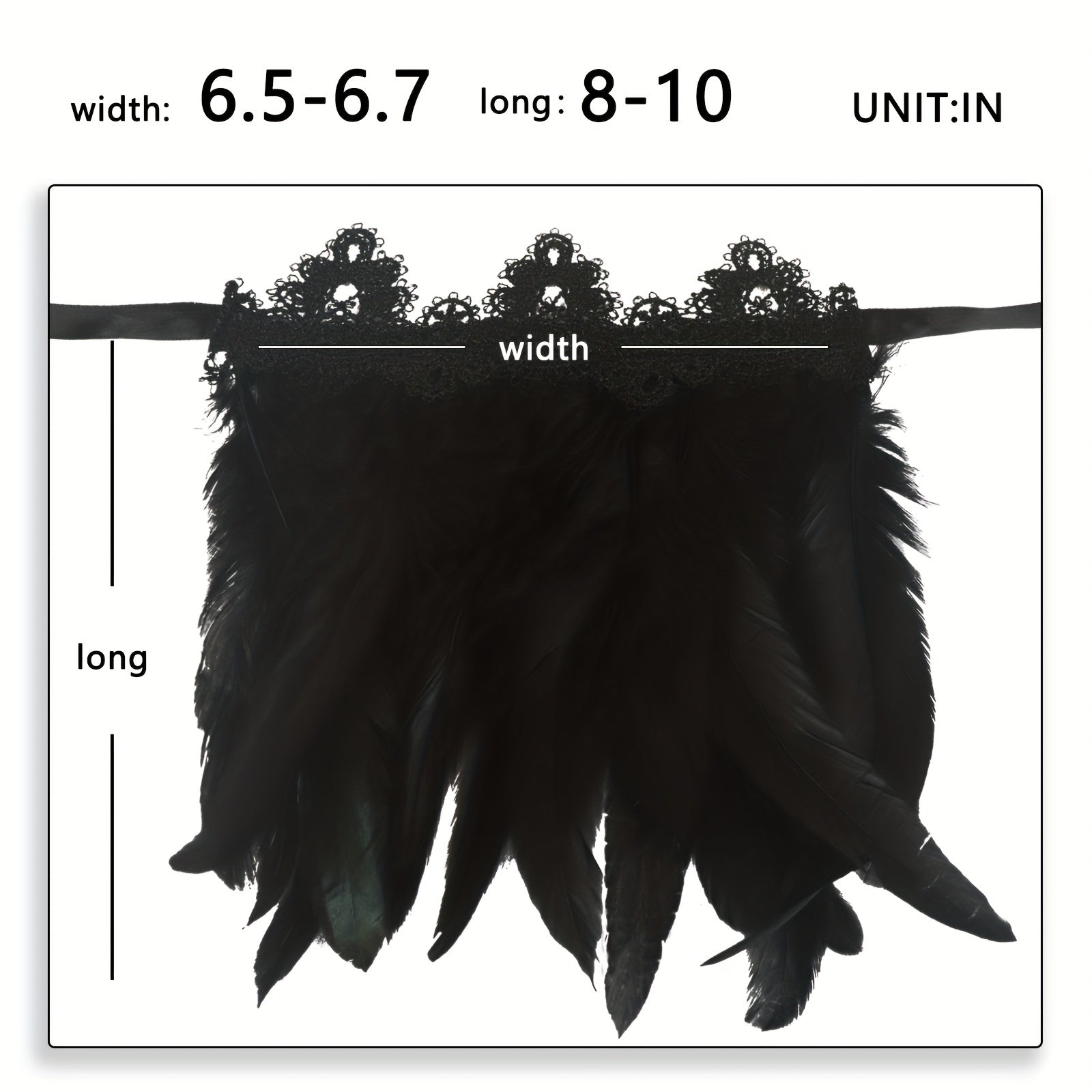Feather Cuff Lace Witch Sleeve Wristband for Women