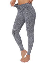 Honeycomb Yoga Leggings High Waist Fitness Pants
