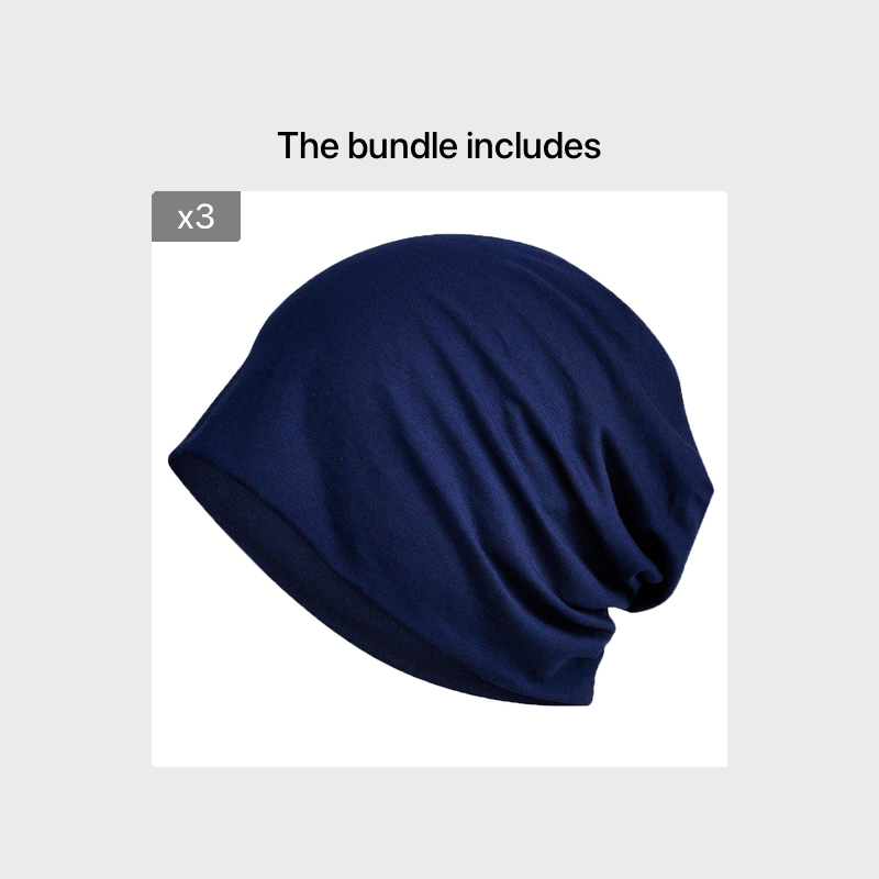 Men's Slouchy Chemo Sleep Beanie Hat Skull Cap Vintage Head Scarf