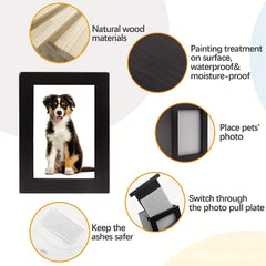 Wooden Pet Cremation Urn Box for Dogs and Cats