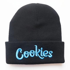 Boys Classic Knit Cap With Cookies Embroidery