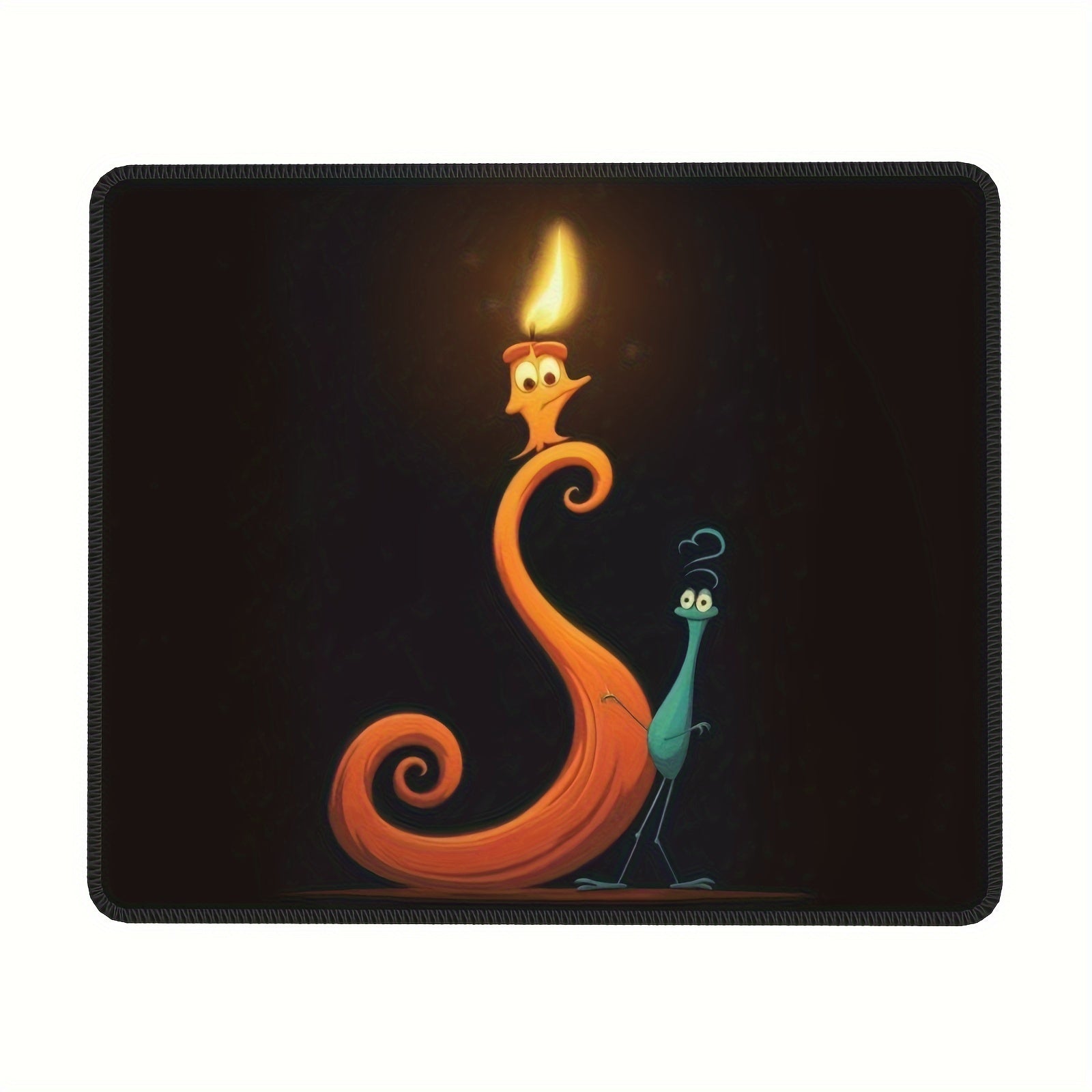 Candle Animation Figure Square Mouse Pad 20x24cm