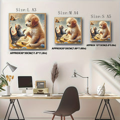 Adorable Kitten and Puppy Wooden Jigsaw Puzzle