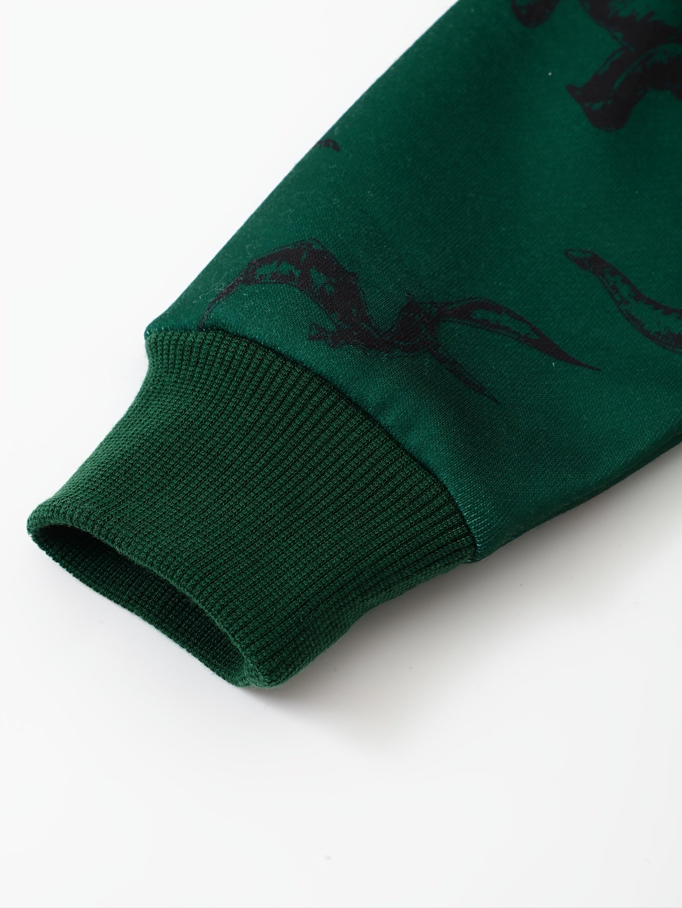 Boys Dinosaur Pullover Sweatshirt Round Neck Long Sleeve Warm Top