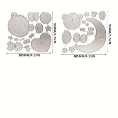 1pc Animals Bears Cutting Dies Stencils for Cards Making Scrapbooking