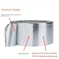 Aluminum Foil Tape for Kitchen and Bathroom - High Temp & Flame Retardant