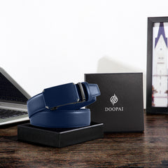 Doopai Men's Ratchet Dress Belt Adjustable 4 Leath
