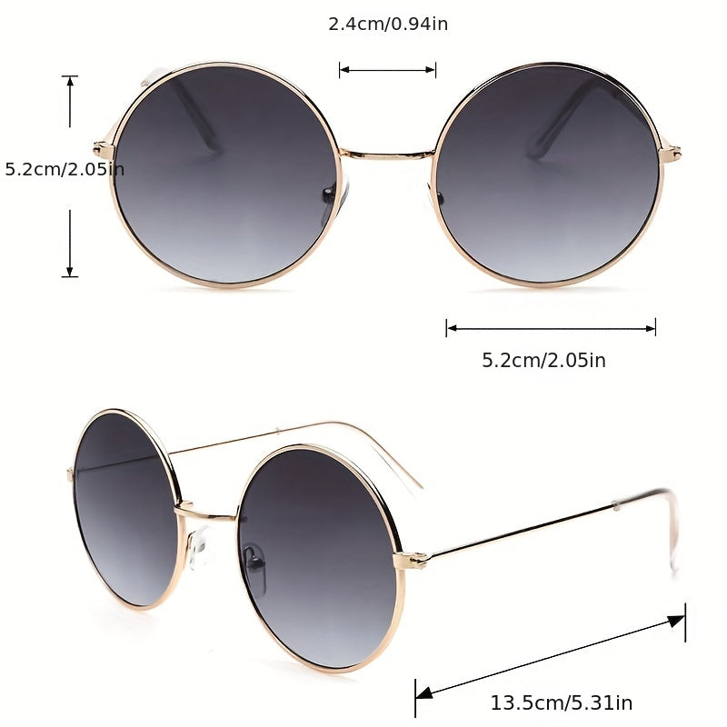 Ombre Lens Sunglasses Metal Frame UV400