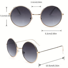 Ombre Lens Sunglasses Metal Frame UV400