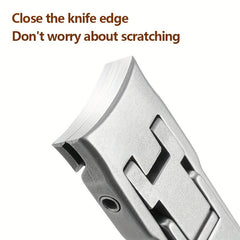 Portable Stainless Steel Folding Nail Clipper for Travel - Large Opening