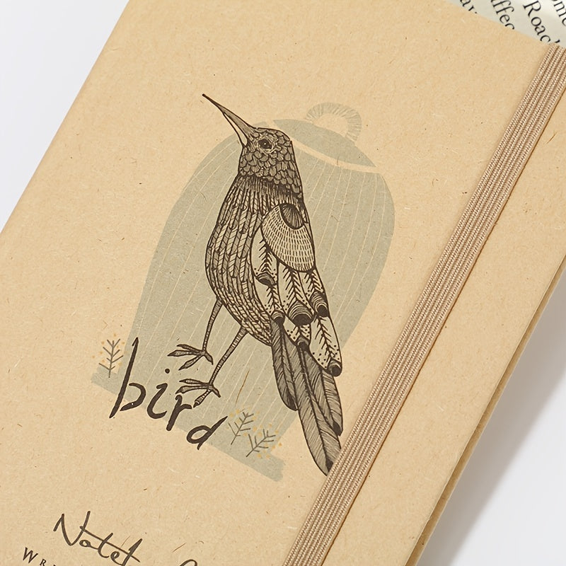 A5 Brown Paper Hardcover Journal with Lined Pages