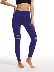 Rippled Yoga Leggings High Waist Hip lifting Fitness Workout Gym Pants