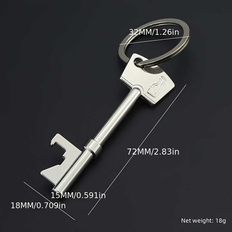Multifunctional Keychain With Bottle Opener Metal Keyring Pendant