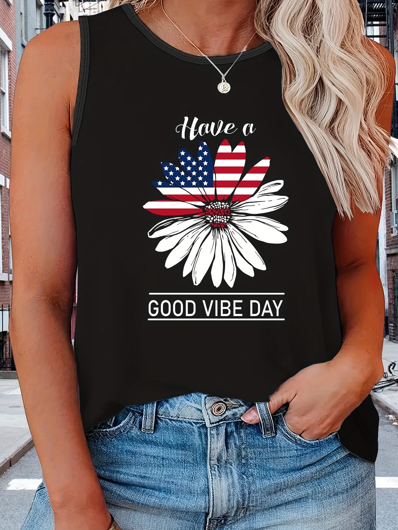 Graphic Print Tank Top for Women