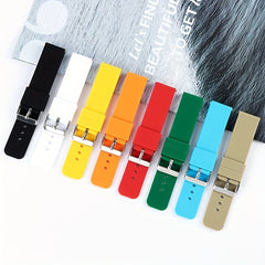 Silicone Watch Band 14mm 16mm 24mm Quick Release Waterproof Sports Wristband