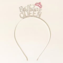 Golden Rhinestone Princess Headband Birthday Hair Band