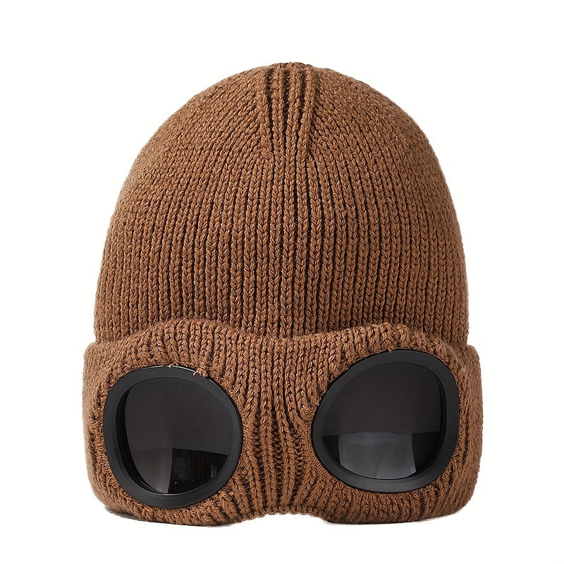 Windproof Knitted Hat for Skiing Winter Hiking