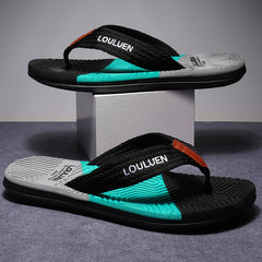 Men's Quick Drying Block Flip Flops Slides