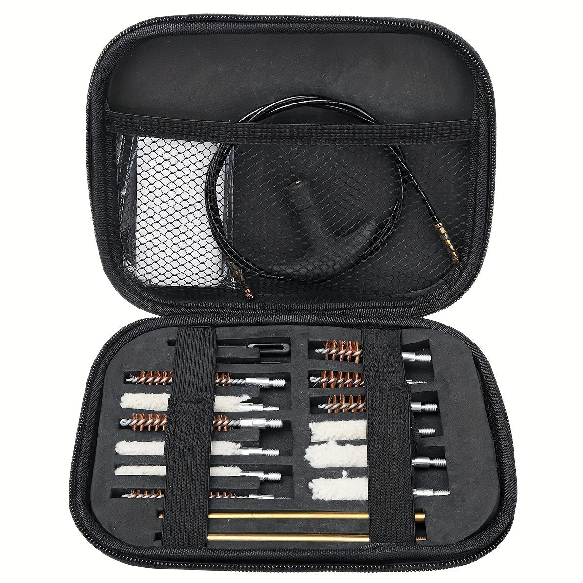 Portable Heavy Duty Cleaning Kit Rod Brass Bristles Brush Set