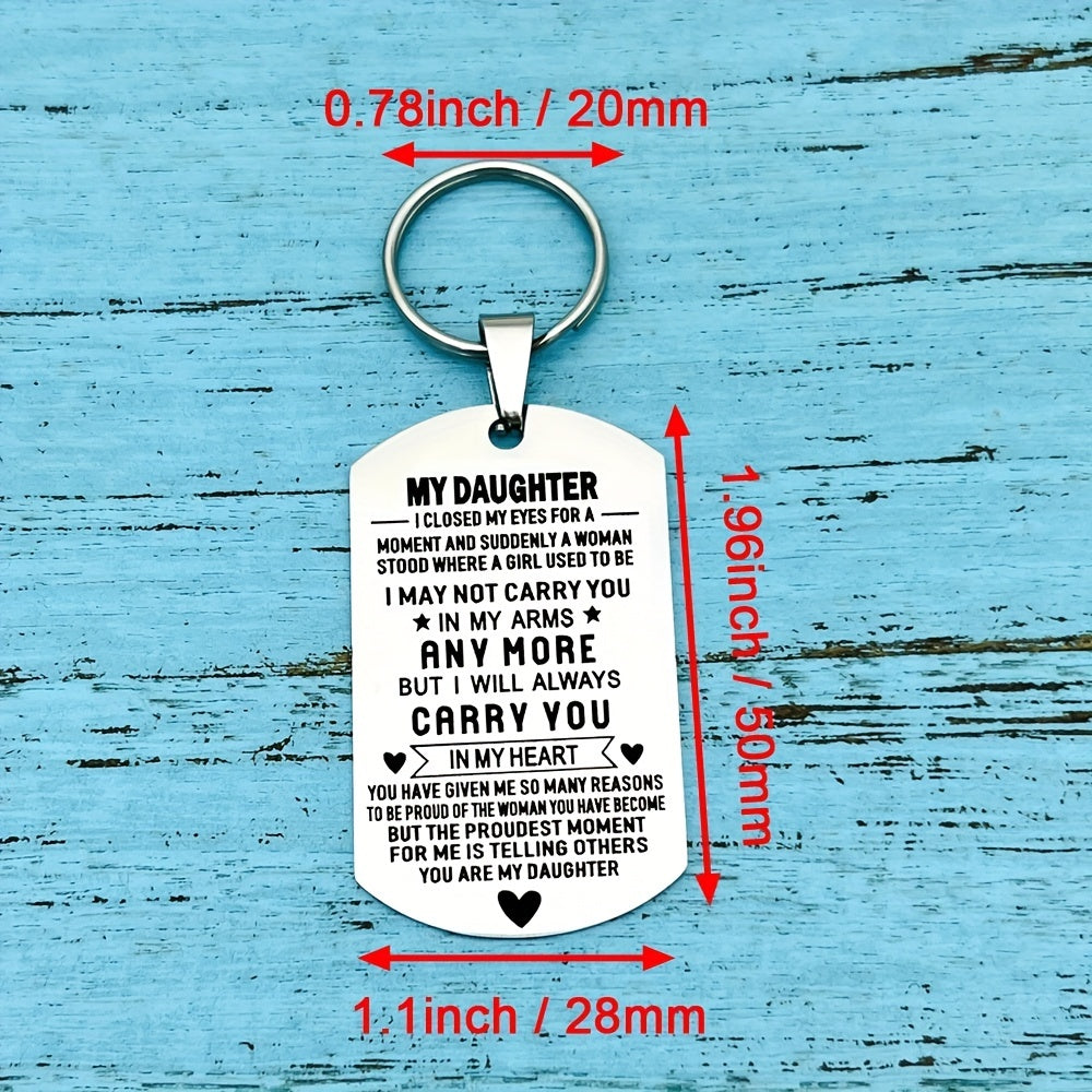 Graduation Gift For Son Daughter From Dad Parents Inspirational Key Chain