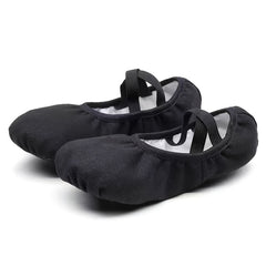 Toddler Girls Ballet Shoes Canvas Ballet Slippers Dance Yoga Practice Shoes