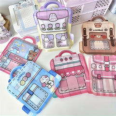 10pcs Cute Cartoon Backpack Jewelry Storage Bags for Girls