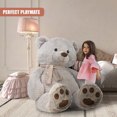 Giant Teddy Bear with Scarf Huge Soft Plush Toy Big Cuddly Teddy
