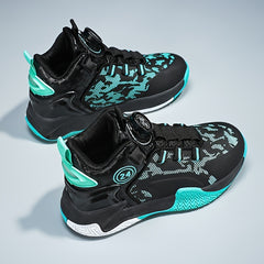 Boy's High Top Basketball Shoes Comfy Non Slip Casual Sneakers
