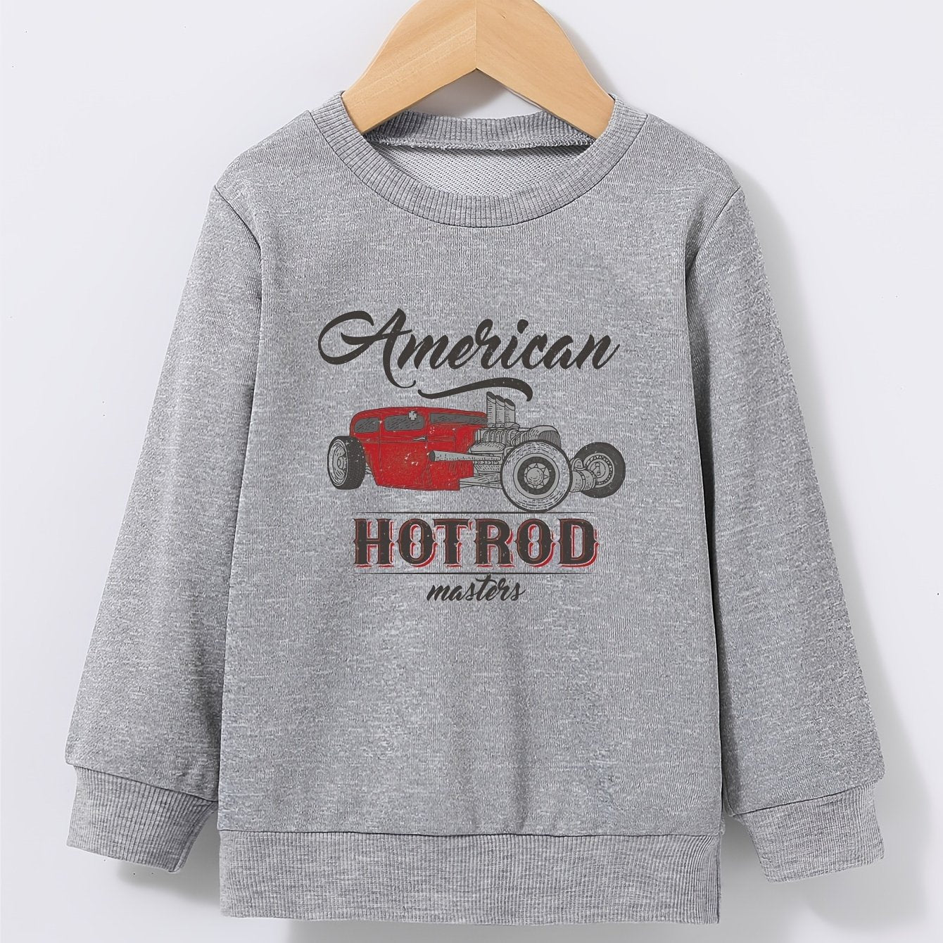 Kid's Pattern Print Sweatshirt Pullover Crew Neck Top